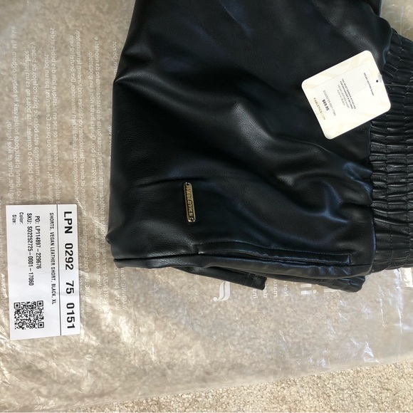 Fabletics Vegan Leather Shorts - Picture 2 of 6